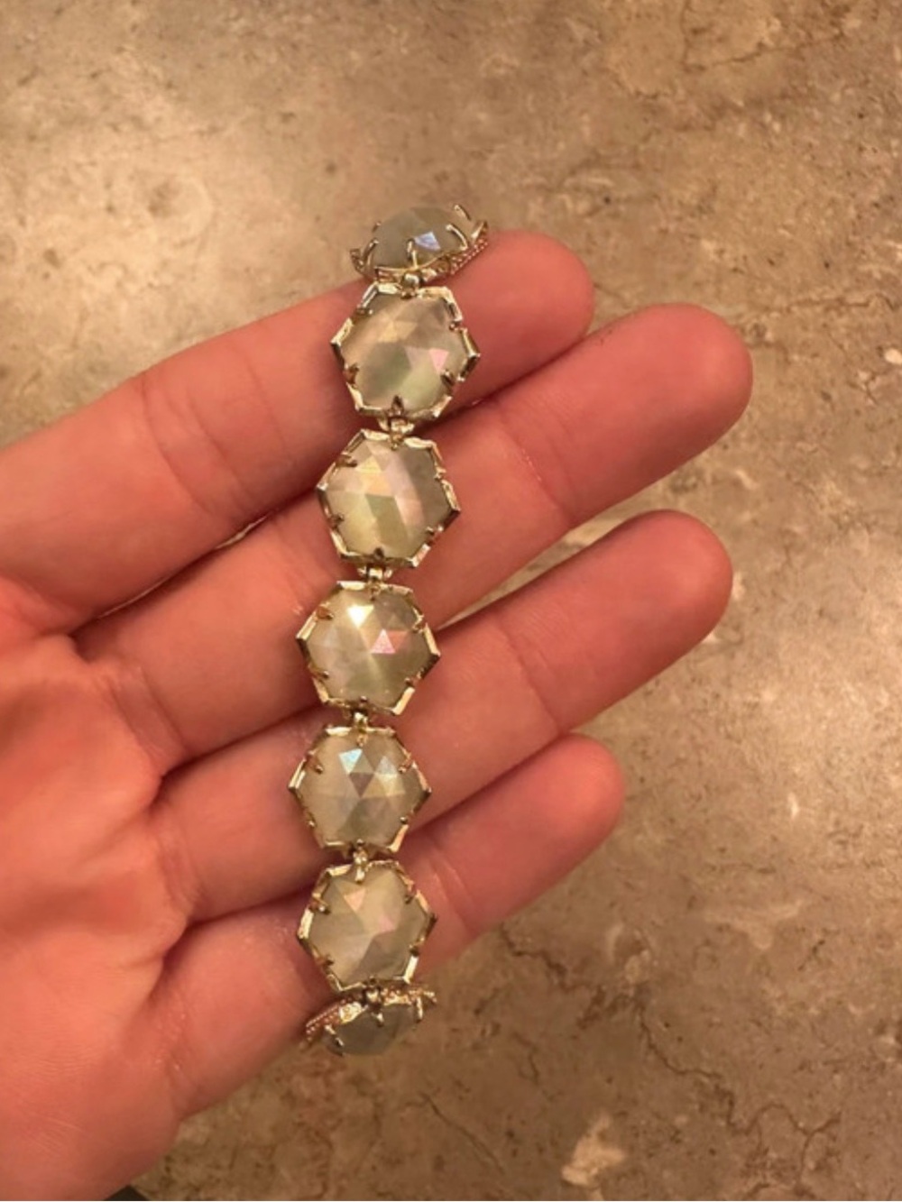 Kendra Scott Vintage Grace iridescent Faceted Bracelet